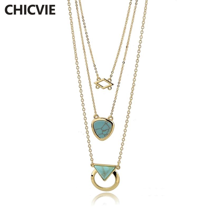 Pendant Necklaces CHICVIE Stone Vintage Necklace Jewelry Fashion Retro Bohemia Style Multilayer Beads Chain For Women SNE170024
Pendant Necklaces CHICVIE Stone Vintage Necklace Jewelry Fashion Retro Bohemia Style Multilayer Beads Chain For Women SNE170024