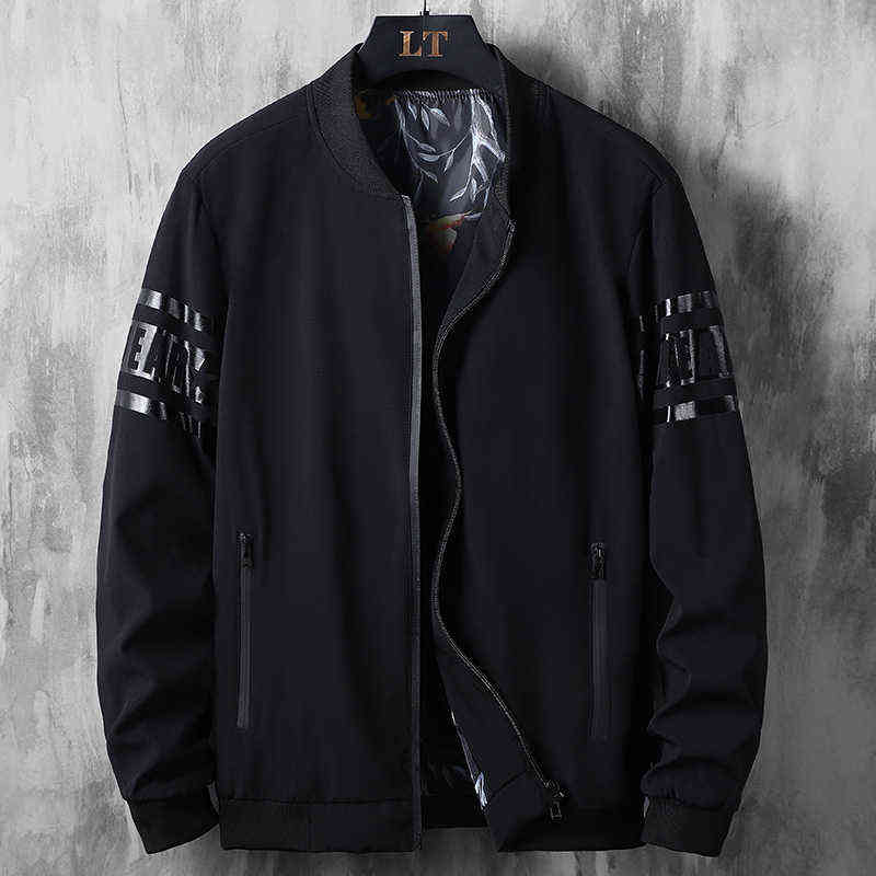 Large Size Windbreakers Streetwear Jackets Men Outwear Plus 6xl 7xl 8xl Sportswear Coat Male Baseball Bomber Jacket Clothing 211110