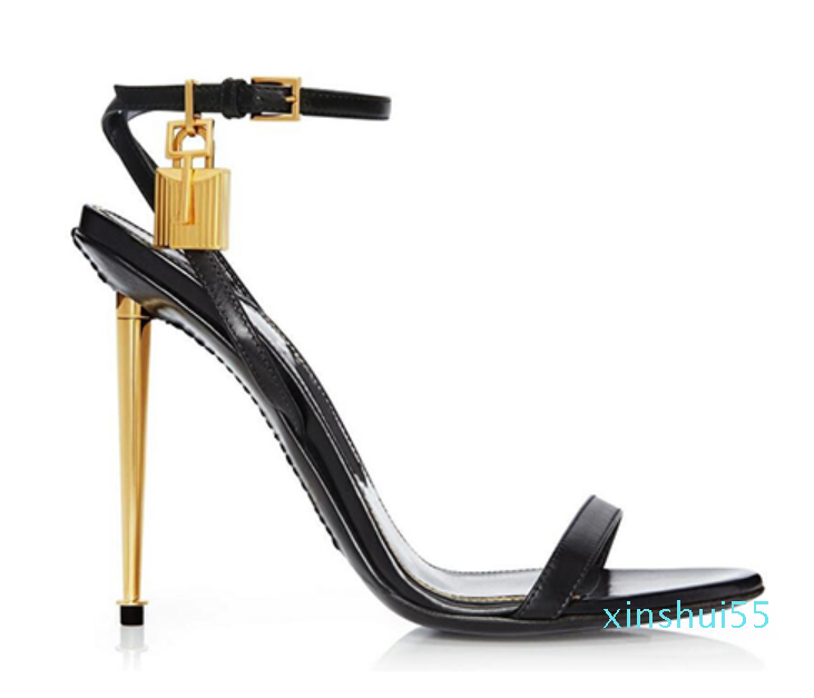 Fashion Runway Summer Shoes Woman Sexy Open Toe Padlock Sandalia Feminina Mentallic Stiletto High Heels Ankle Strap Sandals Women Plus Size-, Black suede
Fashion Runway Summer Shoes Woman Sexy Open Toe Padlock Sandalia Feminina Mentallic Stiletto High Heels Ankle Strap Sandals Women Plus Size-, Black suede