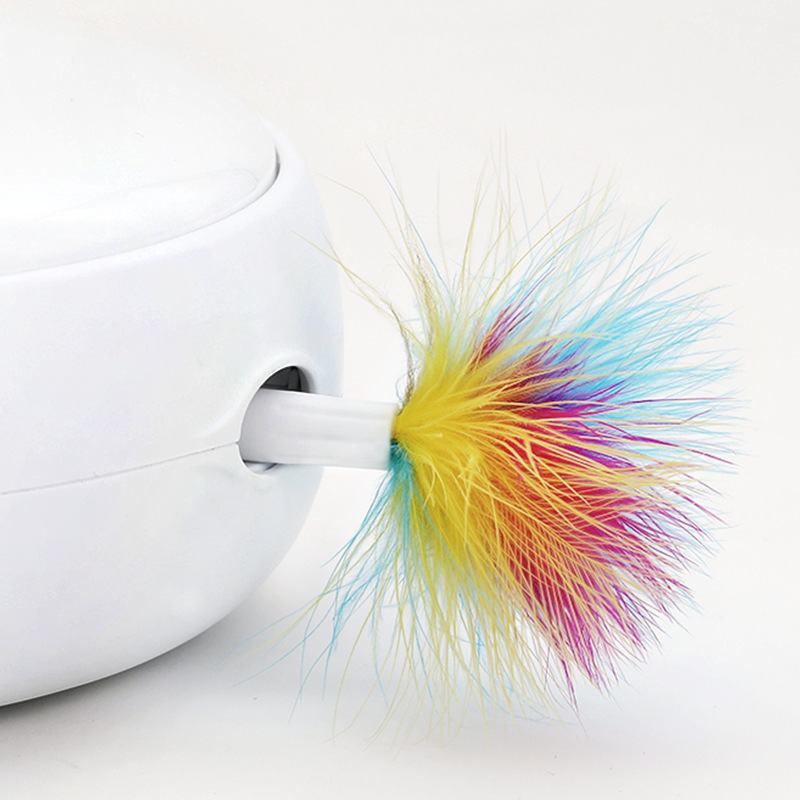 Pet Automatic Cat Interactive Toys Replace Feather Electronic Rotating Toy Replace Feather