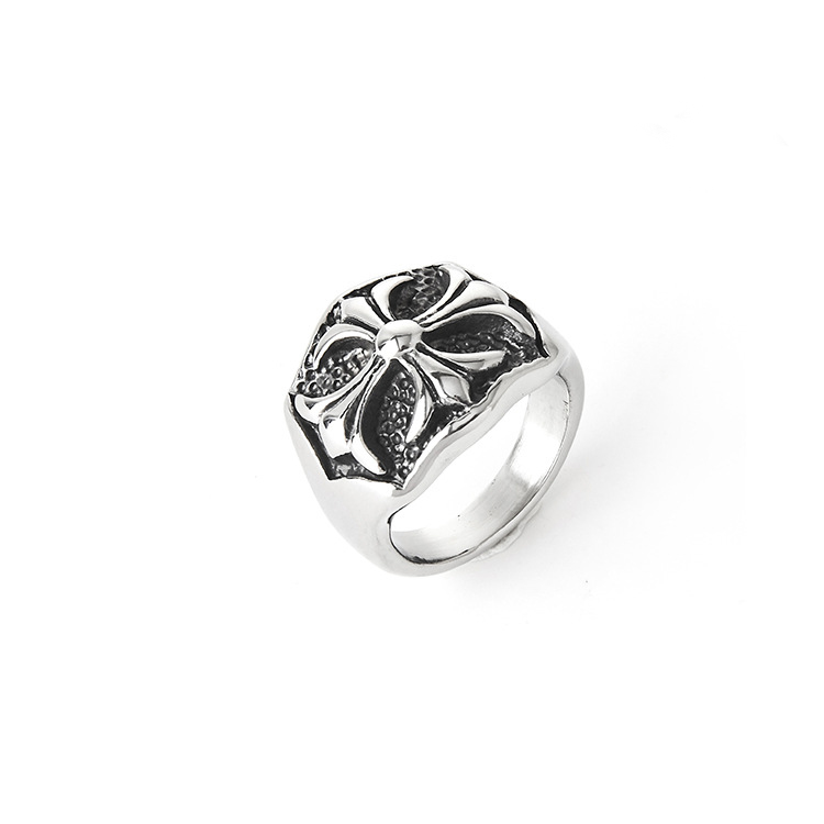 Fashion Brand Chrom&Hearts Retro Cross Band Rings Men Domineering Personality Stainless Steel Hip-Hop Punk Rock Male Finger Ring Jewelry Accessories, Silver
Fashion Brand Chrom&Hearts Retro Cross Band Rings Men Domineering Personality Stainless Steel Hip-Hop Punk Rock Male Finger Ring Jewelry Accessories, Silver
