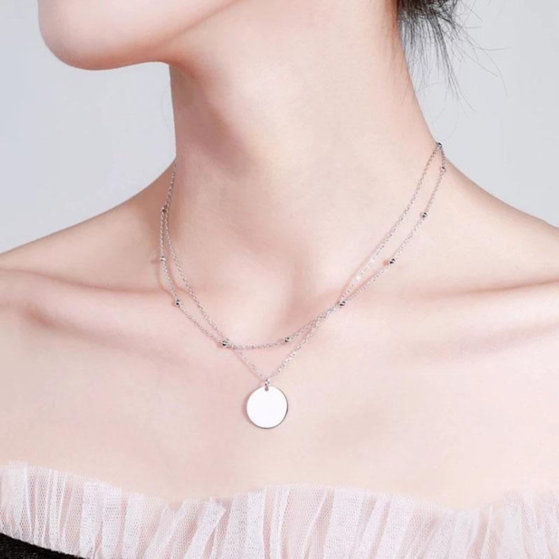 Chokers Trendy Women Necklaces Round Bead Layered Disc For Gold Silver Color Geometric Chain Choker Jewelry
Chokers Trendy Women Necklaces Round Bead Layered Disc For Gold Silver Color Geometric Chain Choker Jewelry