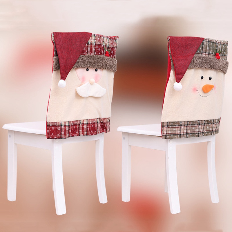 Chair cover Christmas Santa covers for Decor Home Decorations Ornaments Supplies Dinner Table DHL free DH0240 Free shipping