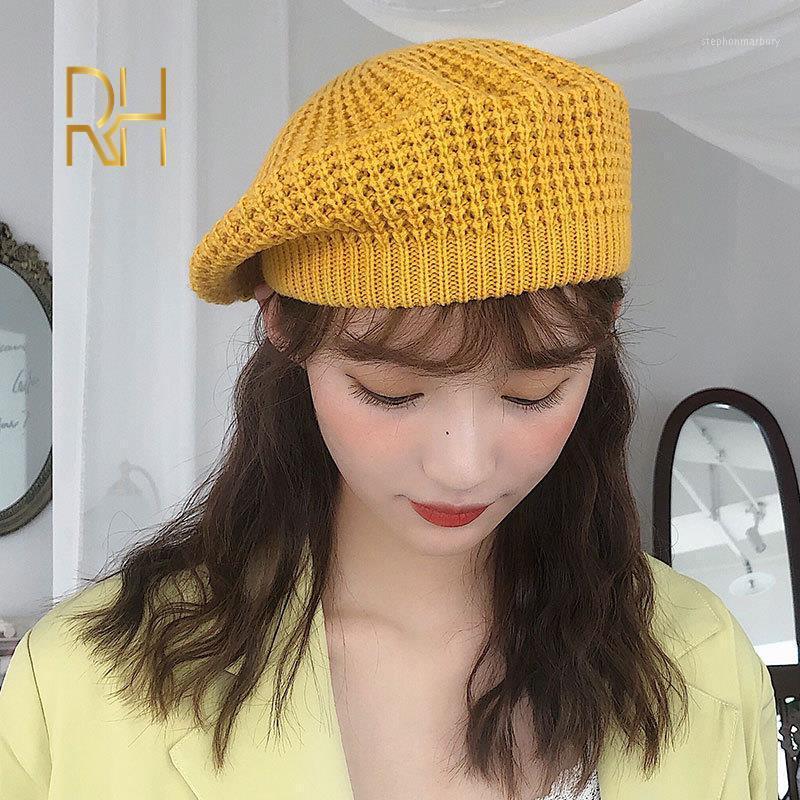 Autumn Winter Knitted Beret Female Japanese Soft Sister Cute British Hats Painter Sweet Color Caps Black Green Yellow RH Berets
Autumn Winter Knitted Beret Female Japanese Soft Sister Cute British Hats Painter Sweet Color Caps Black Green Yellow RH Berets