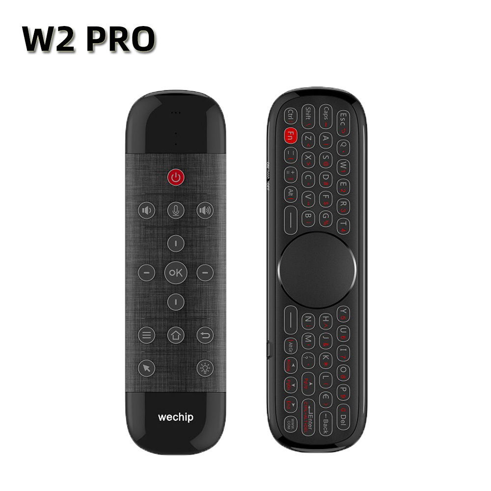 

Wechip W2 Pro Air Mouse Voice Remote Control Microphone 2.4G Wireless Mini Keyboard Gyroscope for Smart Android TV Box Mini PC