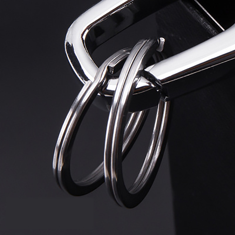 Fashion Car Creative Keychain Key Holder Stainless Steel Keyring Anti-Lost Keys Ring Auto Styling Accessories