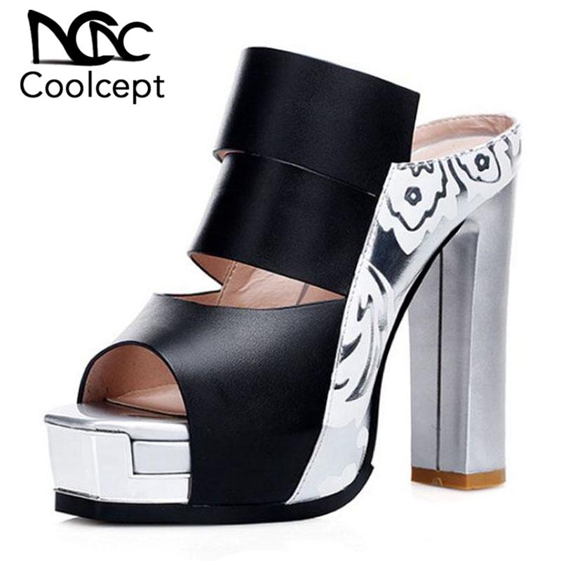 CoolCept Sexy Women Real Genuine Leather High Heel Sandals Platform Flower Summer Vacation Beach Shoes Slipper Size 34-39, Black
CoolCept Sexy Women Real Genuine Leather High Heel Sandals Platform Flower Summer Vacation Beach Shoes Slipper Size 34-39, Black