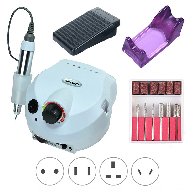 35000RPM Electric Nail Drill Machine Manicure Kit Set Pedicure Strong Power Nails Polisher Salon Equipment 202 White
35000RPM Electric Nail Drill Machine Manicure Kit Set Pedicure Strong Power Nails Polisher Salon Equipment 202 White