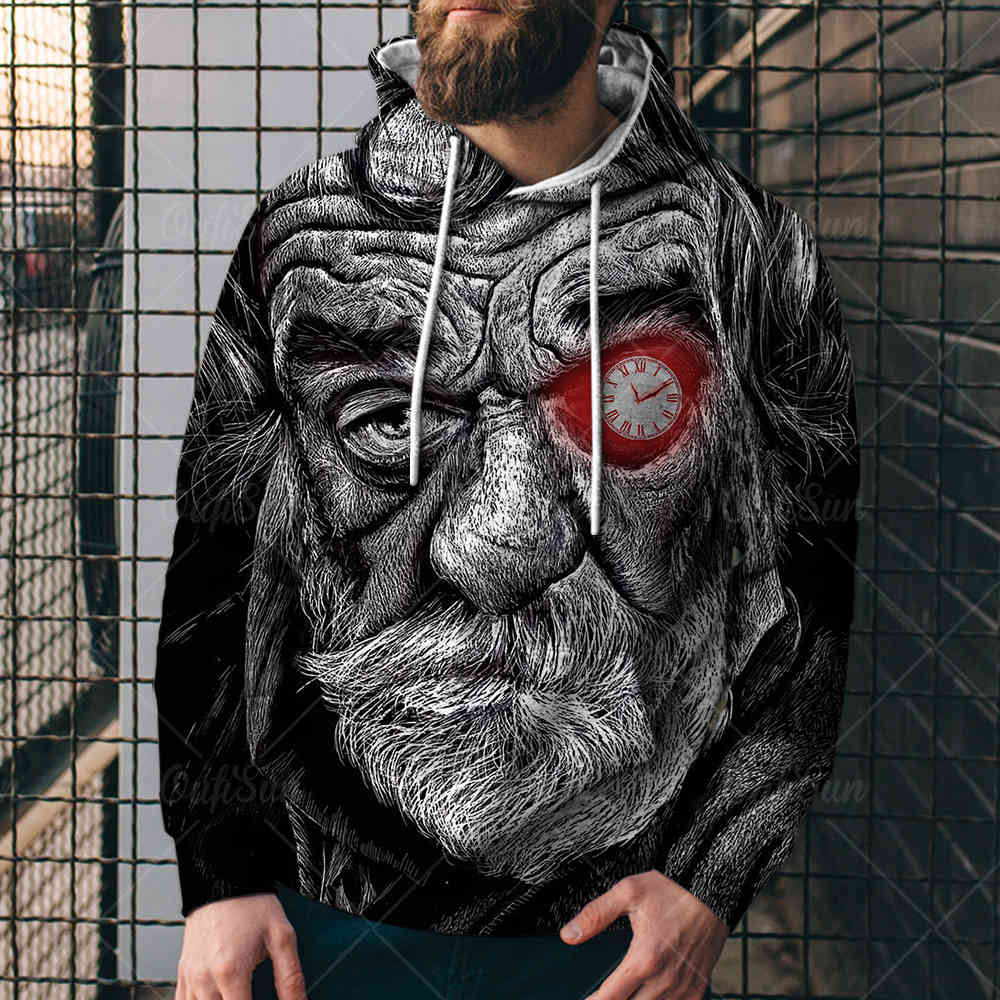 autumn fashion horror seri printed men's 3d sweater street trend loose hip hop hoodiea3gr, Black 
autumn fashion horror seri printed men's 3d sweater street trend loose hip hop hoodiea3gr, Black