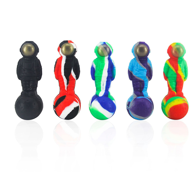 Fashion design astronaut food grade silicone pipe with cover glass bowl Herb cigarette accessories
Fashion design astronaut food grade silicone pipe with cover glass bowl Herb cigarette accessories
