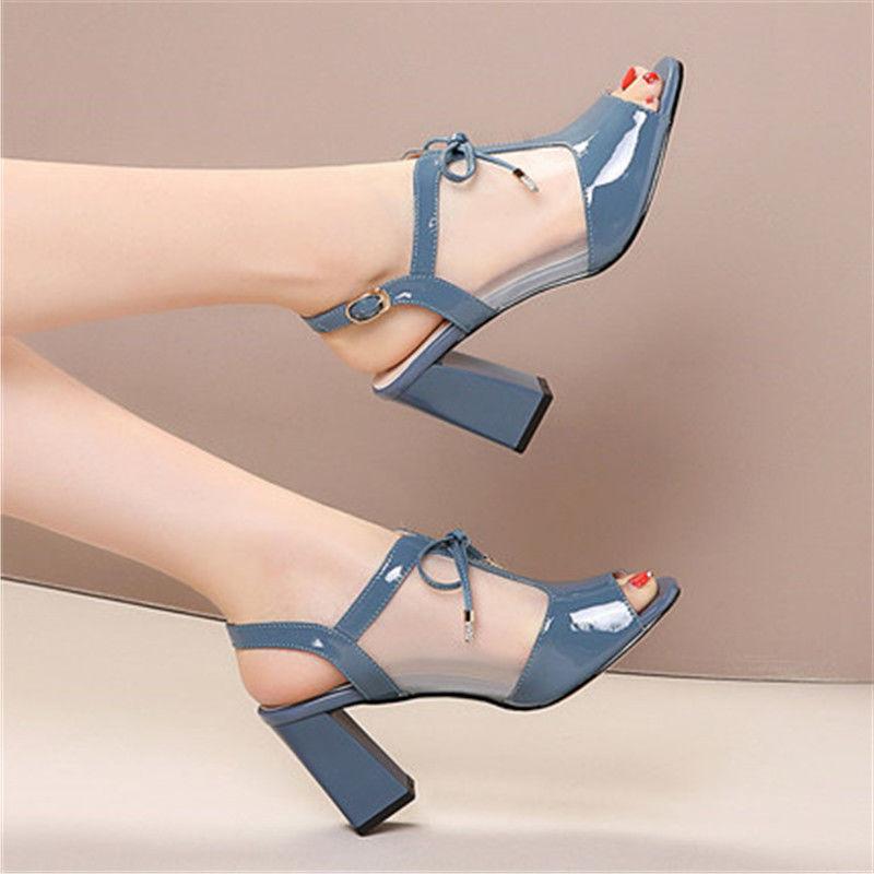Women's Sandals Shallow Open Toe Buckle Strap Thick Heel High Woman Bow Summer Dress Sexy Platform, Black
Women's Sandals Shallow Open Toe Buckle Strap Thick Heel High Woman Bow Summer Dress Sexy Platform, Black