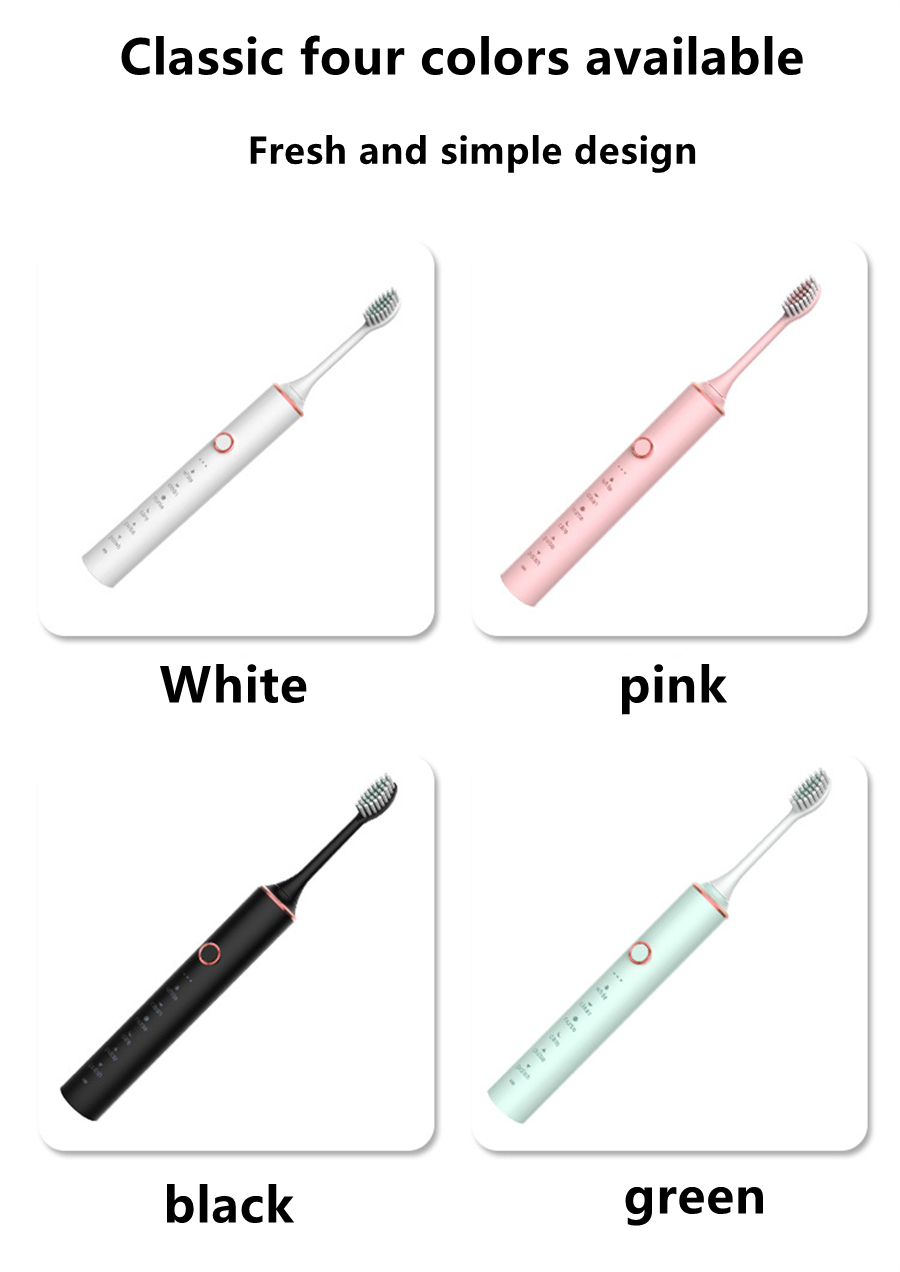 Household Rechargeable Sonic Silicone Toothbrushes Dental Deep Clean Oral Brushes Soft Gum Massage Waterproof Electric Toothbrush