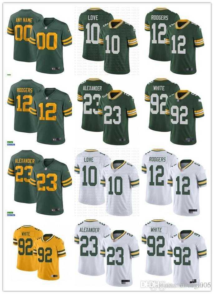 Mens Womens Youth Green BayPackers12 AaronRodgers 23 Jaire Alexander 10 Love 92 Reggie White custom Yellow Football Jersey, Colour
Mens Womens Youth Green BayPackers12 AaronRodgers 23 Jaire Alexander 10 Love 92 Reggie White custom Yellow Football Jersey, Colour