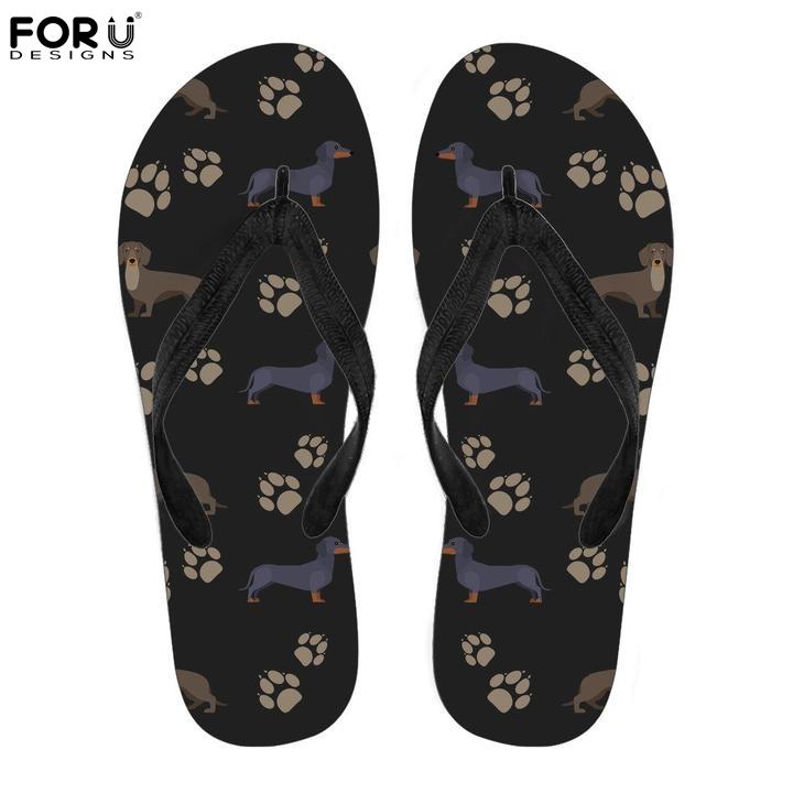 Slippers FORUDESIGNS Lovely Dachshund Pattern Women Flip Flops Casual Fashion Summer Women's Home Flipflops Woman Zapatos Mujer, Black
Slippers FORUDESIGNS Lovely Dachshund Pattern Women Flip Flops Casual Fashion Summer Women's Home Flipflops Woman Zapatos Mujer, Black