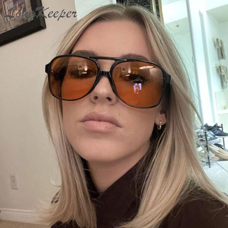 Sunglasses LongKeeper Vintage 70s Pilot Women/Men Classic Big Square Driving Goggle Black Yellow Lens Hombre, White;black
Sunglasses LongKeeper Vintage 70s Pilot Women/Men Classic Big Square Driving Goggle Black Yellow Lens Hombre, White;black