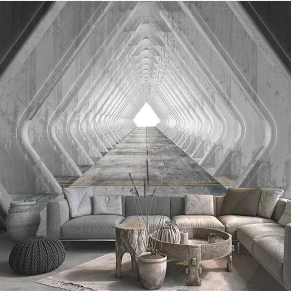 3d murals wallpaper for living room Extended space corridor wallpapers background wall