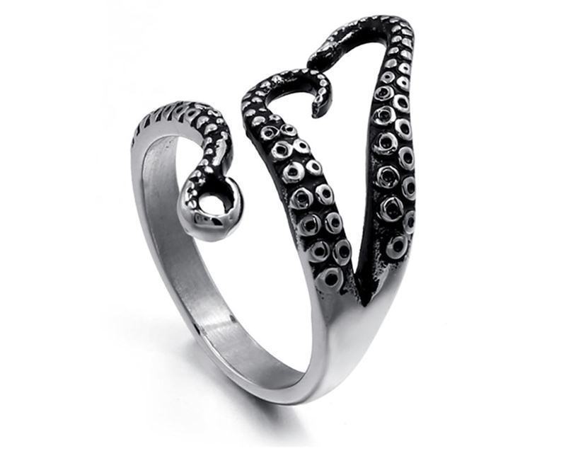 Creative Rinhoo Cool Rings Dragon Ring Titanium Steel Gothic Deep Sea Squid Octopus Ring Fashion Jewelry Opened Adjustable Size Top Quality
Creative Rinhoo Cool Rings Dragon Ring Titanium Steel Gothic Deep Sea Squid Octopus Ring Fashion Jewelry Opened Adjustable Size Top Quality