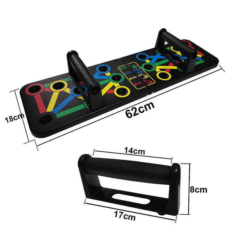 14 in 1 Push-Up Rack Board Training Sport Workout Fitness Gym Equipment Push Up Stand for ABS Abdominal Muscle Building Exercise 220115