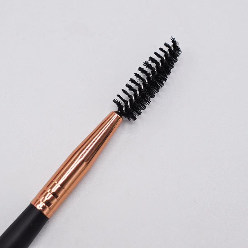 100 pcs custom logo single eye makeup brush free sample spoolie eyebrow brush thin angled brush with PVC bag