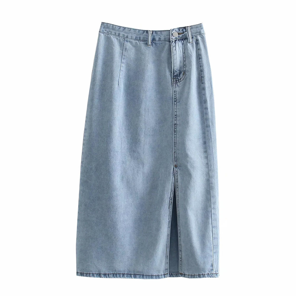 BBWM Vintage Blue Denim Skirts High waist Sexy Split Straight Midi Skirts Woman Front Button Streetwear 210520, Deep blue
BBWM Vintage Blue Denim Skirts High waist Sexy Split Straight Midi Skirts Woman Front Button Streetwear 210520, Deep blue