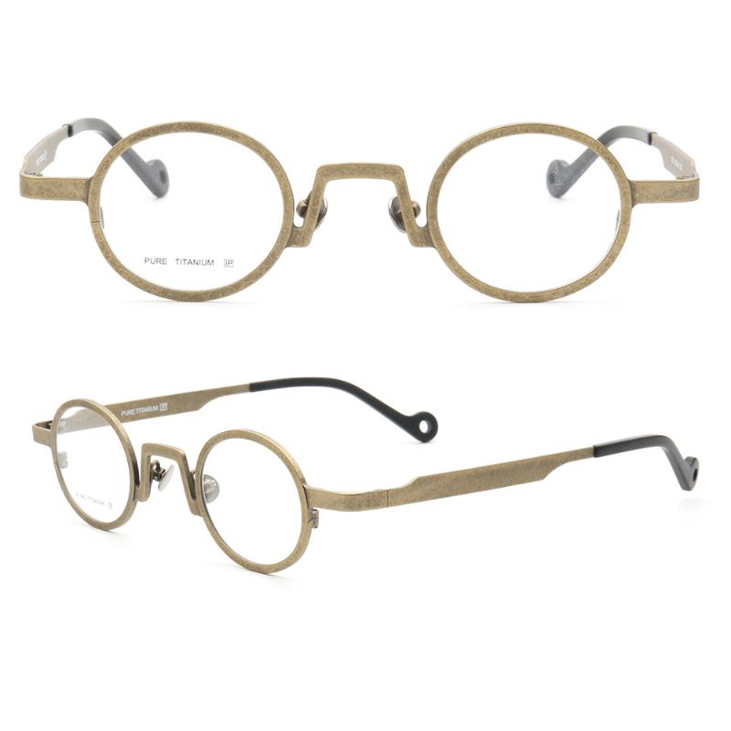 Fashion Sunglasses Frames Women Round Pure Titanium Eyeglass Frame Men Vintage Optical Glasses Prescription Eyewear Gold Black Spectacles Re
Fashion Sunglasses Frames Women Round Pure Titanium Eyeglass Frame Men Vintage Optical Glasses Prescription Eyewear Gold Black Spectacles Re
