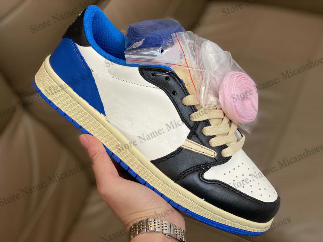 Jumpman 1 Low x Fragment Travis TS Basketball Designers Shoes White Military Blue Scotts Designer Sports Sneakers
Jumpman 1 Low x Fragment Travis TS Basketball Designers Shoes White Military Blue Scotts Designer Sports Sneakers