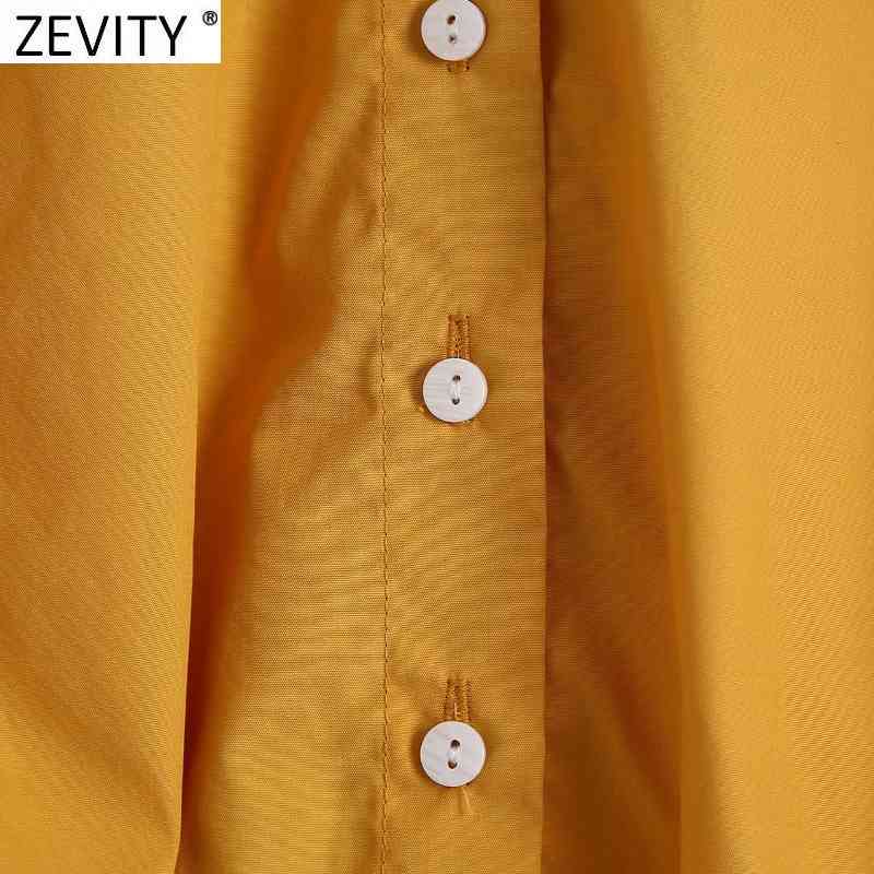 Women Sweet Agaric Lace Peter Pan Collar Solid Short Shirt Female Puff Sleeve French Style Blouse Roupas Chic Tops LS9197 210420