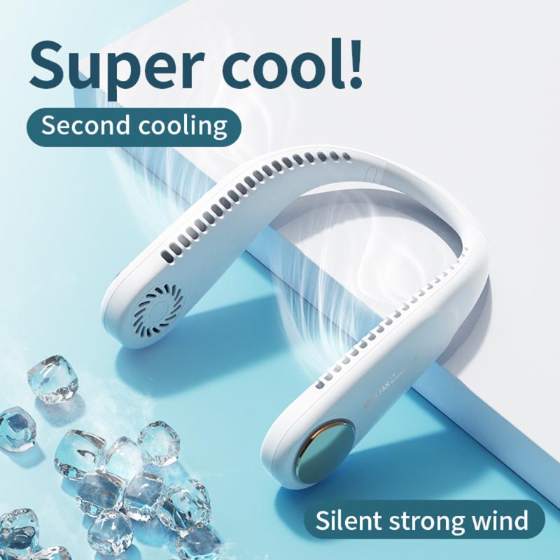 Electric Fans Mini Neck Fan Portable Bladeless USB Rechargeable Mute Sports Air Cooler Summer Outdoor Cooling Hanging Neckband
Electric Fans Mini Neck Fan Portable Bladeless USB Rechargeable Mute Sports Air Cooler Summer Outdoor Cooling Hanging Neckband