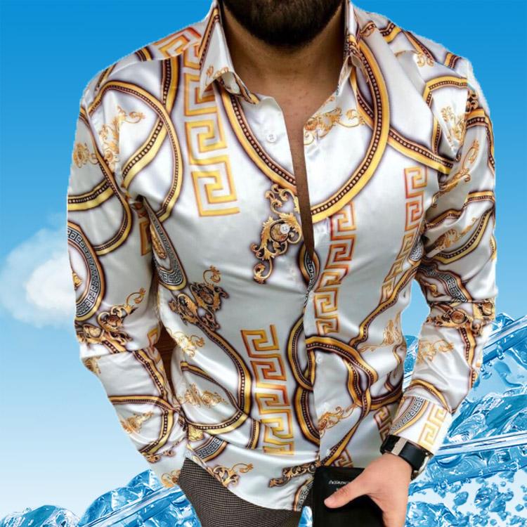 Autumn On Sale Men's Long Sleeve Digital Printed Shirt Blouse Fashion Trendy Casual Homme Bohemian Top, White;black
Autumn On Sale Men's Long Sleeve Digital Printed Shirt Blouse Fashion Trendy Casual Homme Bohemian Top, White;black