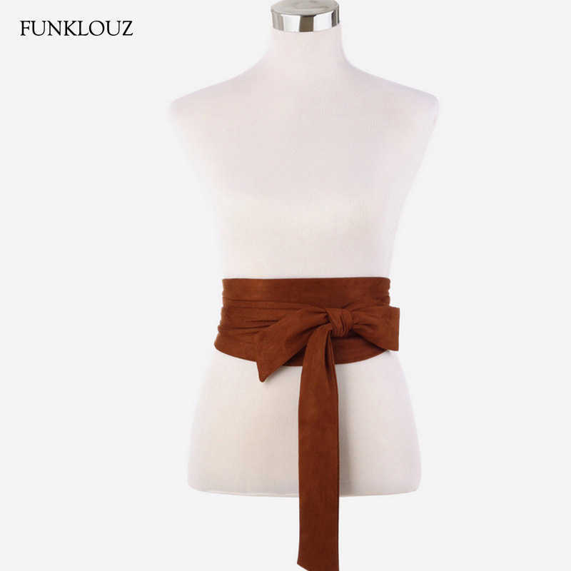 Funklouz Japanese Vintage Waist Belt for Women Bow Cummerbund Lace Up Waistband Slim Dress Belt New Fashion Apparel Accessories Q0624, Black;brown
Funklouz Japanese Vintage Waist Belt for Women Bow Cummerbund Lace Up Waistband Slim Dress Belt New Fashion Apparel Accessories Q0624, Black;brown