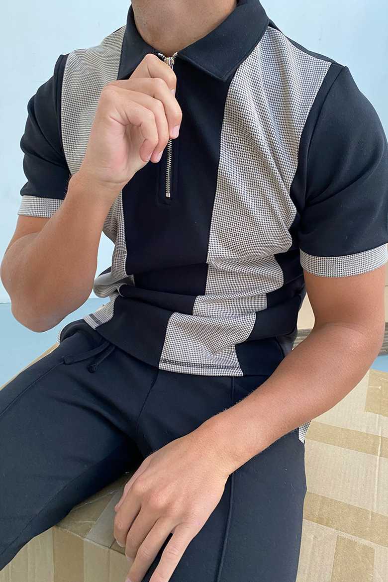 Men's Polos 2021 Summer Short Sleeve Tops Mens Fashion Shirt Harajuku Streetwear Patchwork Zipper Design Shirts Men Casual -3XL, Pls-15
Men's Polos 2021 Summer Short Sleeve Tops Mens Fashion Shirt Harajuku Streetwear Patchwork Zipper Design Shirts Men Casual -3XL, Pls-15