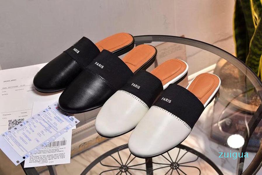 designer slippers fashion Black Bedford Leather Slippers girls leather slip-on loafers Round toe rubber
designer slippers fashion Black Bedford Leather Slippers girls leather slip-on loafers Round toe rubber