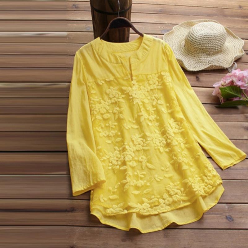 Women' Blouses & Shirts Blouse Lace Embroidery Stitching Long Sleeve Shirt For Women Plus Size Womens Tops And Summer Loose, White
Women' Blouses & Shirts Blouse Lace Embroidery Stitching Long Sleeve Shirt For Women Plus Size Womens Tops And Summer Loose, White