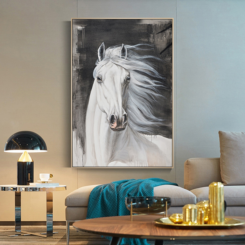 Horse Posters Animal Oil Painting On Canvas Prints Wall Art Pictures For Living Room Modern Home Decor Sofa Decoration Paintings
