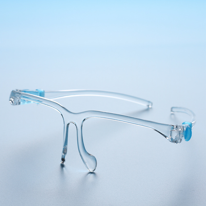 Shield With Glasses Frame Anti-fog Isolation Masks 360 Degree Protection Anti-Splash Anti-Oil Reusable Face Mask Free shipping