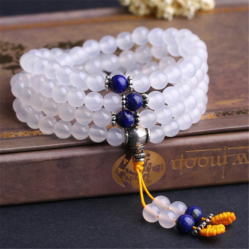 Beaded, Strands Fashion 6mm 108 Mala Natural White Onyx With Lapis Lazui Beads Bracelet Yoga Healing Energy Stone Unisex Bracelets Whole
Beaded, Strands Fashion 6mm 108 Mala Natural White Onyx With Lapis Lazui Beads Bracelet Yoga Healing Energy Stone Unisex Bracelets Whole
