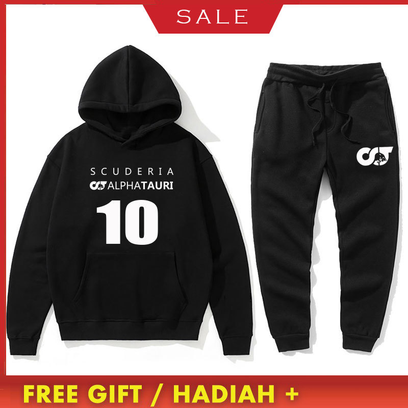 2021Autumn Winter F1 Alpha Tauri driver Pierre Gasly 10 Car fan Tracksuit Fashion Loose Cotton Men Hoodies+Pants Set, Red
2021Autumn Winter F1 Alpha Tauri driver Pierre Gasly 10 Car fan Tracksuit Fashion Loose Cotton Men Hoodies+Pants Set, Red