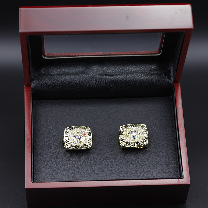 2pcs 1992 1993 Toronto Championship Ring With Souvenir Men Fan Gift