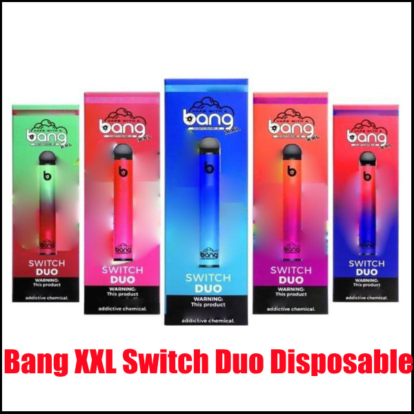 Bang XXL Switch Duo Disposable Vapes Pen Device Pod E Cigarette Kit 2500 Puffs 7ml 1100mAh 6% Oil Pods Vs Flum Float
Bang XXL Switch Duo Disposable Vapes Pen Device Pod E Cigarette Kit 2500 Puffs 7ml 1100mAh 6% Oil Pods Vs Flum Float