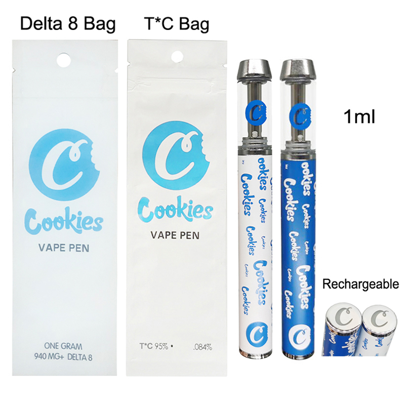 Cookies Disposable Vape Pens 1ml Glass Tanks 400mAh Rechargeable Battery Empty Thick Oil Cartridges Delta 8 Ecigs Ceramic Coil Carts Vaporizer Pen with Packaging
Cookies Disposable Vape Pens 1ml Glass Tanks 400mAh Rechargeable Battery Empty Thick Oil Cartridges Delta 8 Ecigs Ceramic Coil Carts Vaporizer Pen with Packaging