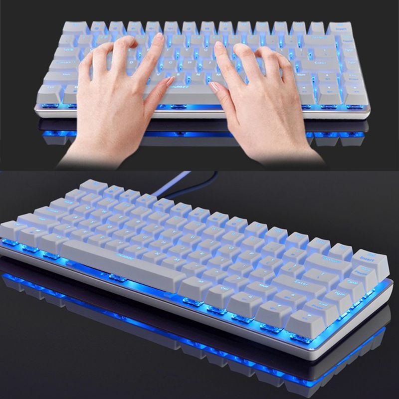 2020 NEW AK33 82 Keys Mechanical Keyboard Russian/English Layout Gaming Keyboard RGB Backlight Wired Keypad L29K