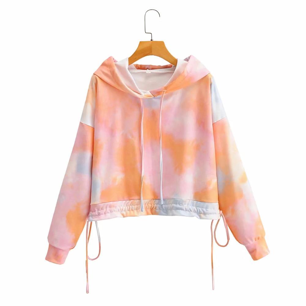 women fashion tie-dye full sleeve pullovers hoodies ladies lace up o-neck casual style chic female streetwear 210521, As picture
women fashion tie-dye full sleeve pullovers hoodies ladies lace up o-neck casual style chic female streetwear 210521, As picture