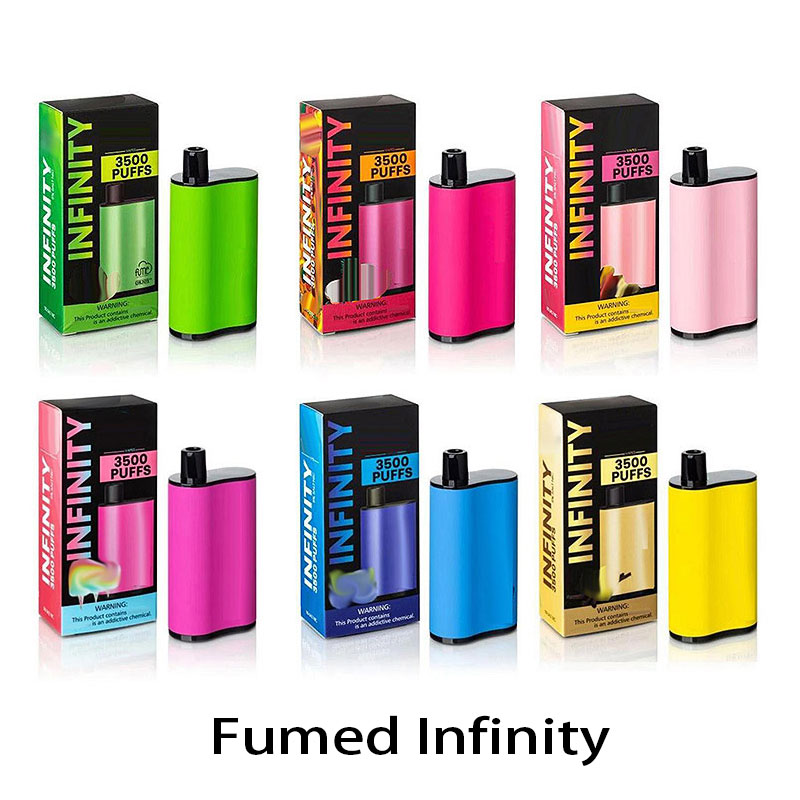 Fumed INFINITY 3500puffs Disposable E cigarettes Box Mod Kit 1500mAh Battery 12ml Prefilled Cartridge Pod Vape Pen Vs Air Bar Max Flex SOLO
Fumed INFINITY 3500puffs Disposable E cigarettes Box Mod Kit 1500mAh Battery 12ml Prefilled Cartridge Pod Vape Pen Vs Air Bar Max Flex SOLO