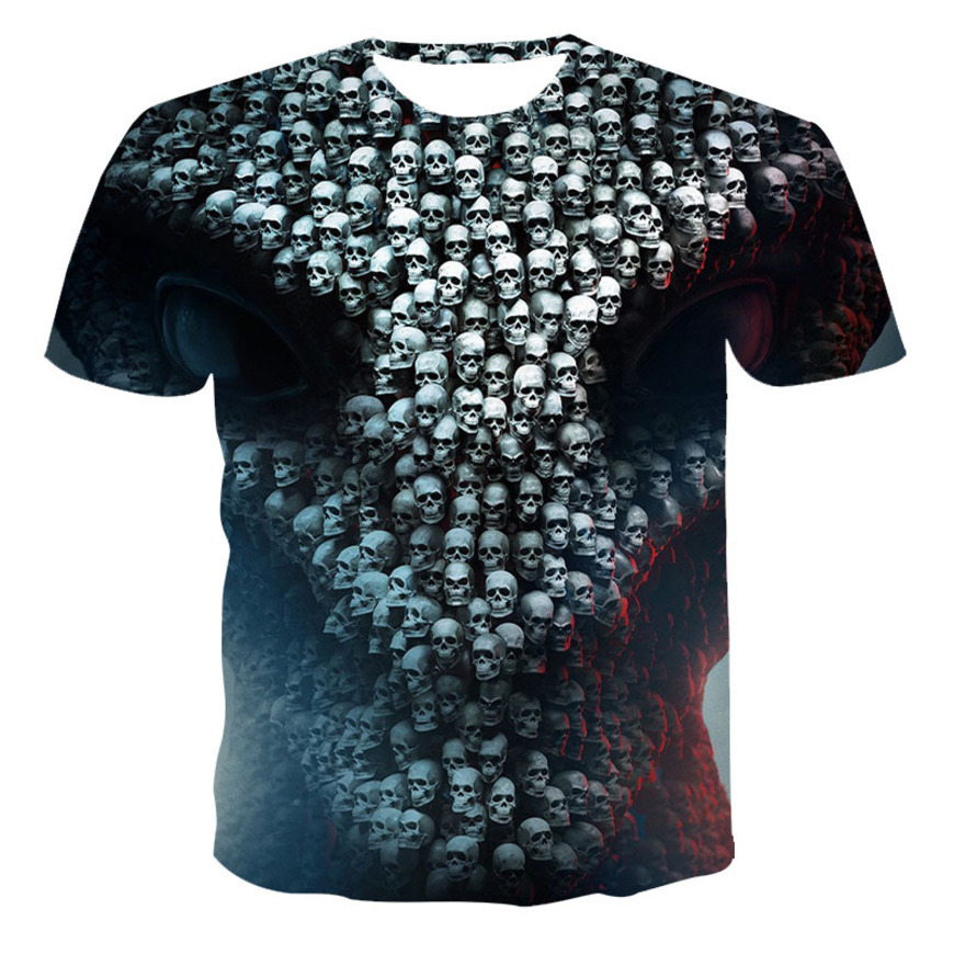 horror skull print 3d t-shirt men's and women's personality loose short t fashion couple short sve zt1c, White;black
horror skull print 3d t-shirt men's and women's personality loose short t fashion couple short sve zt1c, White;black