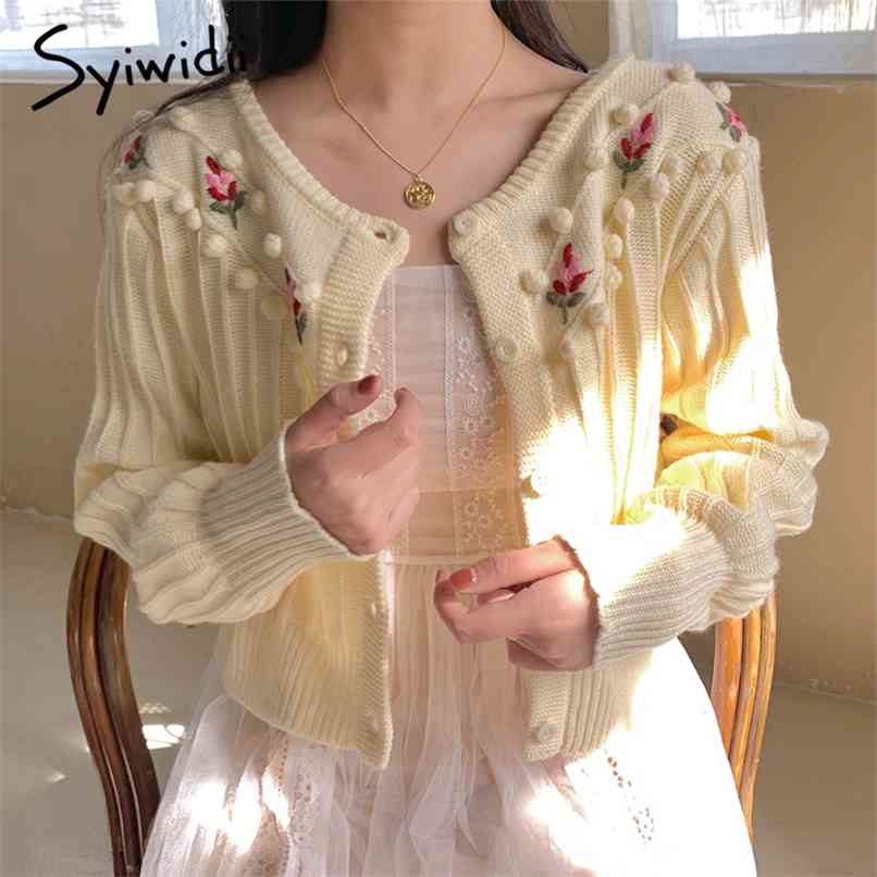 embroidery floral sweater women cardigans korean top ribbed knitted casual sweet sweaters fashion autumn winter 210607, Beige
embroidery floral sweater women cardigans korean top ribbed knitted casual sweet sweaters fashion autumn winter 210607, Beige