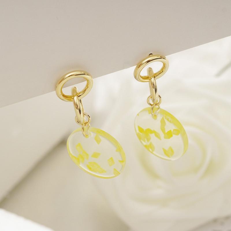 Dangle & Chandelier ESSFF Gold Color Round Resin Crystal Long Drop Earrings For Women Girls Prevent Allergies Earring Modern Trendy Jewelry
Dangle & Chandelier ESSFF Gold Color Round Resin Crystal Long Drop Earrings For Women Girls Prevent Allergies Earring Modern Trendy Jewelry