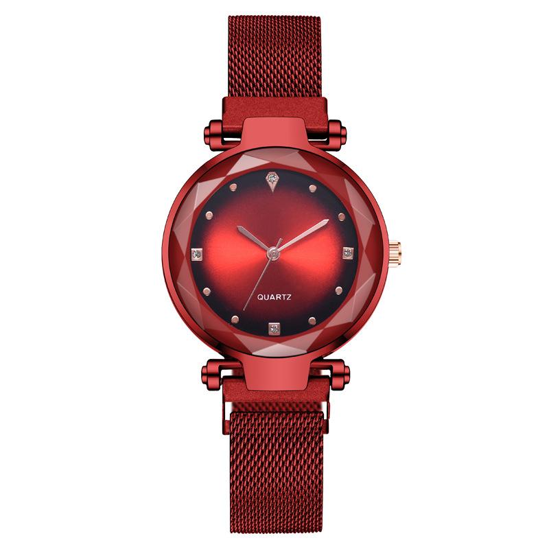 Wristwatches Selling Ladies Watches Fashion Diamond Lazy Magnet Milan Quartz Watch For Women Red Stainless Steel Clock Relojes Para Mujer, M0246-1
Wristwatches Selling Ladies Watches Fashion Diamond Lazy Magnet Milan Quartz Watch For Women Red Stainless Steel Clock Relojes Para Mujer, M0246-1
