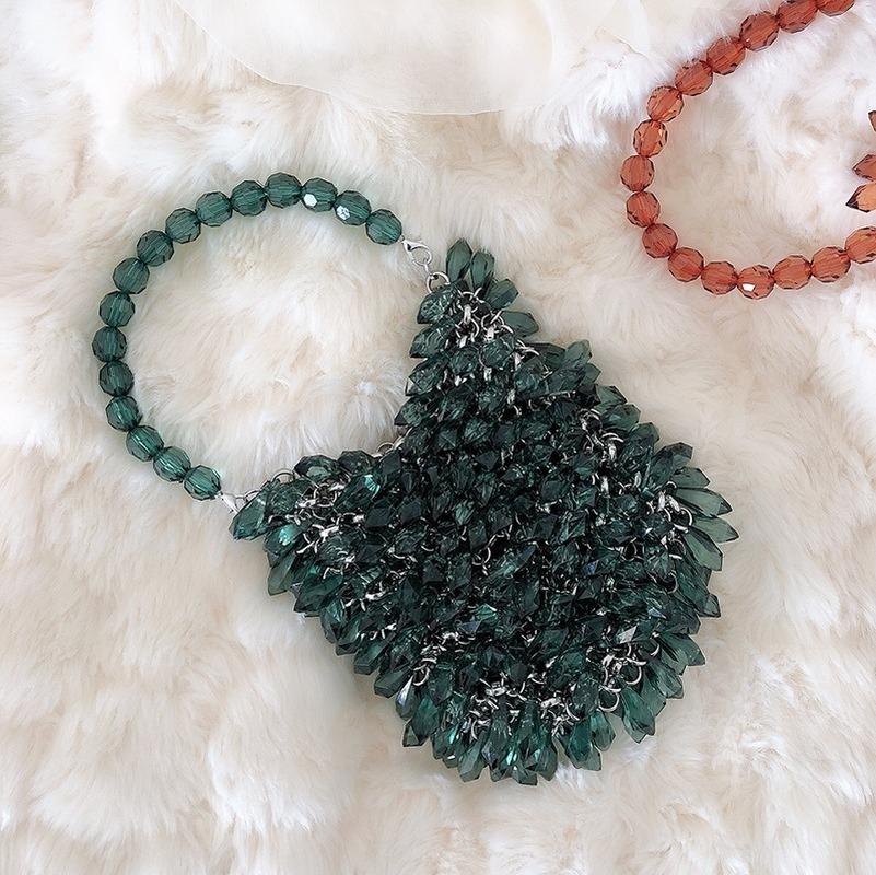 Transparent Crystal Ring Pure Handbag 2021 Agate Green Bead Bag Womens Handbags And Purses Women Fashion Small Tote Evening Bags, Red
Transparent Crystal Ring Pure Handbag 2021 Agate Green Bead Bag Womens Handbags And Purses Women Fashion Small Tote Evening Bags, Red