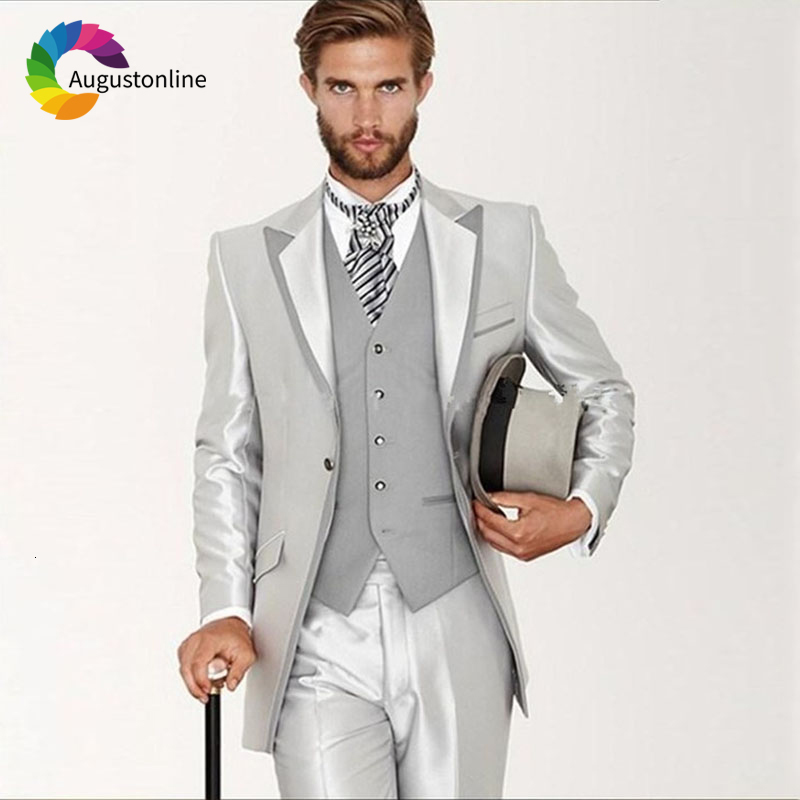 Men's Suits & Blazers Italian Style Slim Fit Silver Men For Wedding Groom Evening Party Prom Formal Tuxedo Best Man Blazer Traje H, Custom color
Men's Suits & Blazers Italian Style Slim Fit Silver Men For Wedding Groom Evening Party Prom Formal Tuxedo Best Man Blazer Traje H, Custom color
