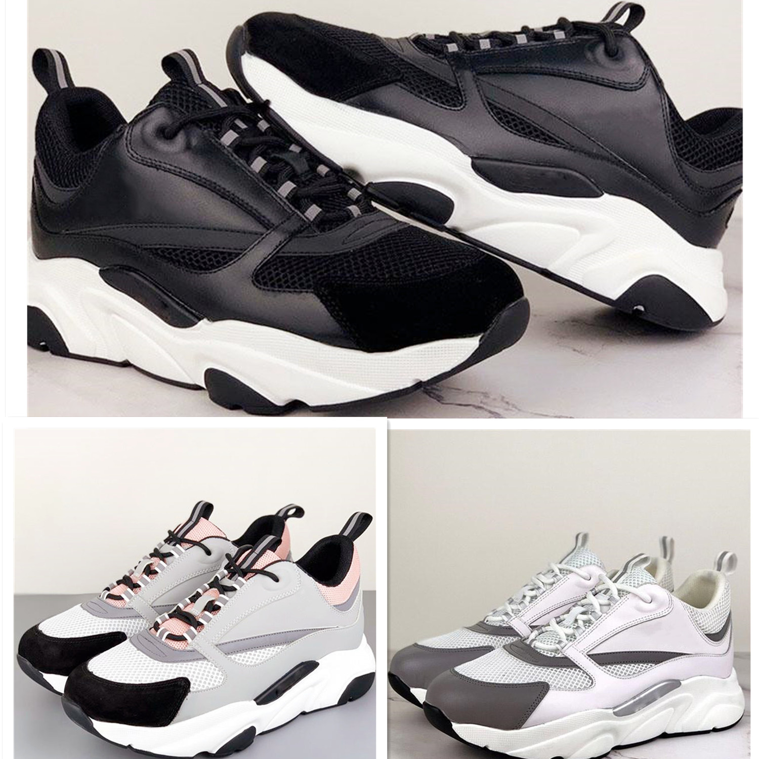 Men Lace-up B22 Sneaker shoes White Leather Calfskin Sneakers Top Technical Knit Women Platform Blue Grey Run Trainers, Sneakers shoes
Men Lace-up B22 Sneaker shoes White Leather Calfskin Sneakers Top Technical Knit Women Platform Blue Grey Run Trainers, Sneakers shoes